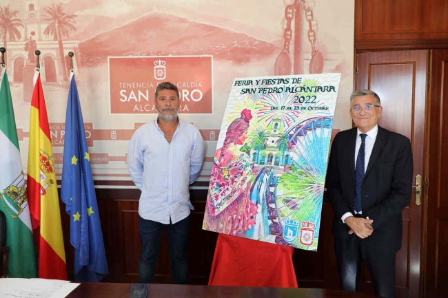 Un cartel de Antonio José Verano anunciará la Feria de San Pedro 2022, que se celebrará del 17 al 23 de octubre en el nuevo recinto permanente de La Caridad