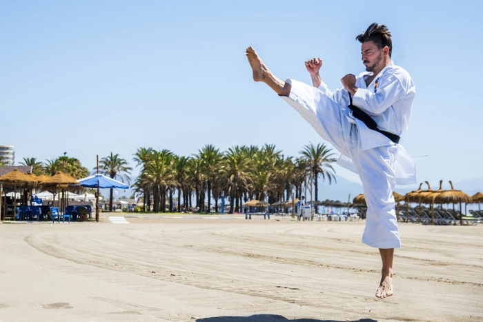 Damián Quintero ultima en Torremolinos su participación en los Juegos Mediterráneos de Playa