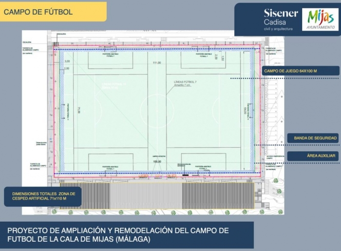 Mijas abre el plazo de presentaci&oacute;n de ofertas para el proyecto de remodelaci&oacute;n del campo de f&uacute;tbol de La Cala