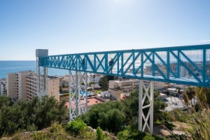 El ascensor panor&aacute;mico del Parque de la Bater&iacute;a registra alrededor de 25.000 usuarios desde su apertura en febrero